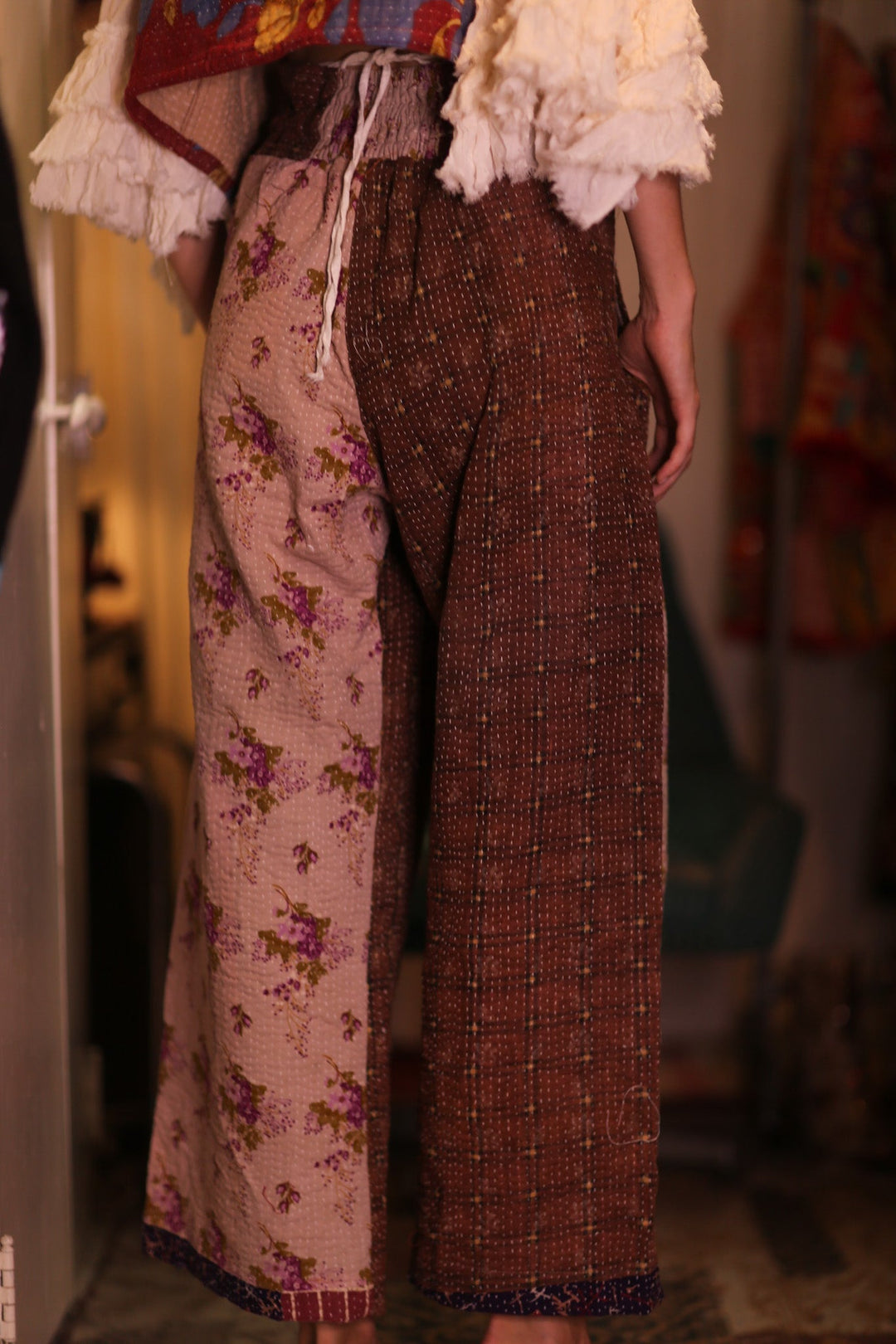 【PORTERNA】Manto Momo Lounge Pants Wide Leg Comfort Pants – Mono B