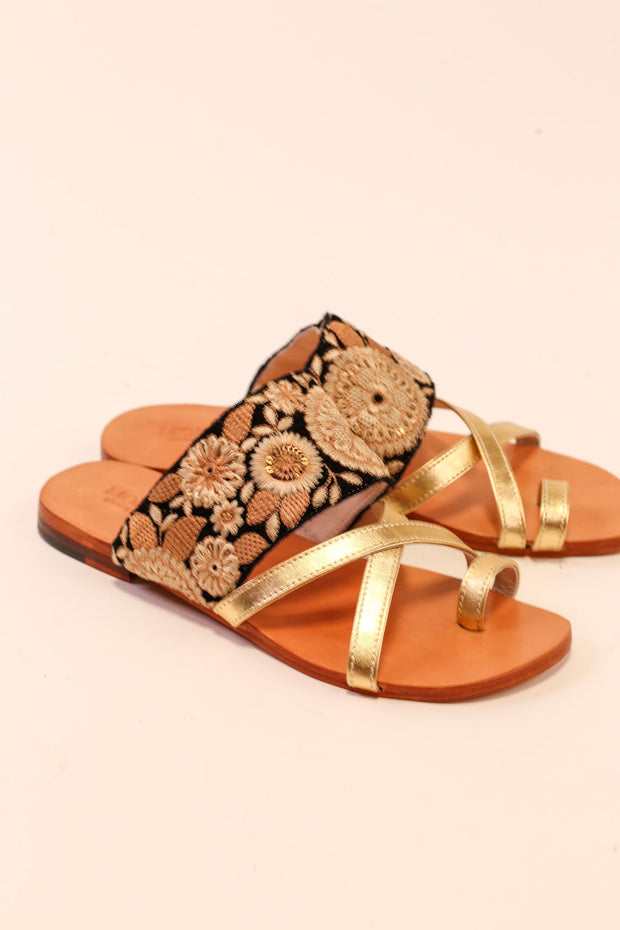 LEATHER SANDALS RINGA - sustainably made MOMO NEW YORK sustainable clothing, slow fashion