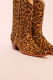 LEOPARD PRINT WESTERN BOOTS MAYA - sustainably made MOMO NEW YORK sustainable clothing, slow fashion