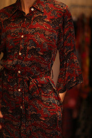 RUTHI BUTIONEA DRESS JADE - BANGKOK TAILOR CLOTHING STORE - HANDMADE CLOTHING
