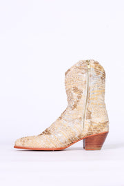 SEQUIN EMBROIDERED BOOTS LIVAS - sustainably made MOMO NEW YORK sustainable clothing, boots slow fashion