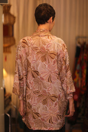 SHORT EMBROIDERED KIMONO LINDA - BANGKOK TAILOR CLOTHING STORE - HANDMADE CLOTHING