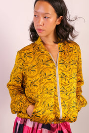 SILK BOMBER JACKET DERYA - sustainably made MOMO NEW YORK sustainable clothing, Jacket slow fashion