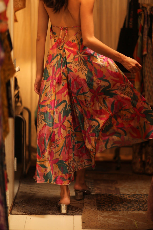 SILK DRESS HANNAH PHAYAM EDIT - sustainably made MOMO NEW YORK sustainable clothing, dress slow fashion