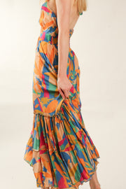 SILK DRESS JINNA - sustainably made MOMO NEW YORK sustainable clothing, dress slow fashion