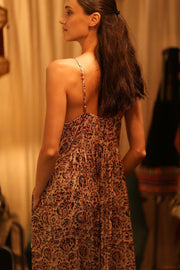 SILK DRESS LILY INDIAN SUMMER - sustainably made MOMO NEW YORK sustainable clothing, dress slow fashion