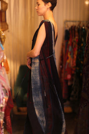 SILK DRESS VICTORIA LINA - sustainably made MOMO NEW YORK sustainable clothing, dresskaftan slow fashion