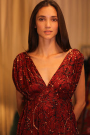 SILK DRESS VICTORIA VIOLET - sustainably made MOMO NEW YORK sustainable clothing, bestseller slow fashion