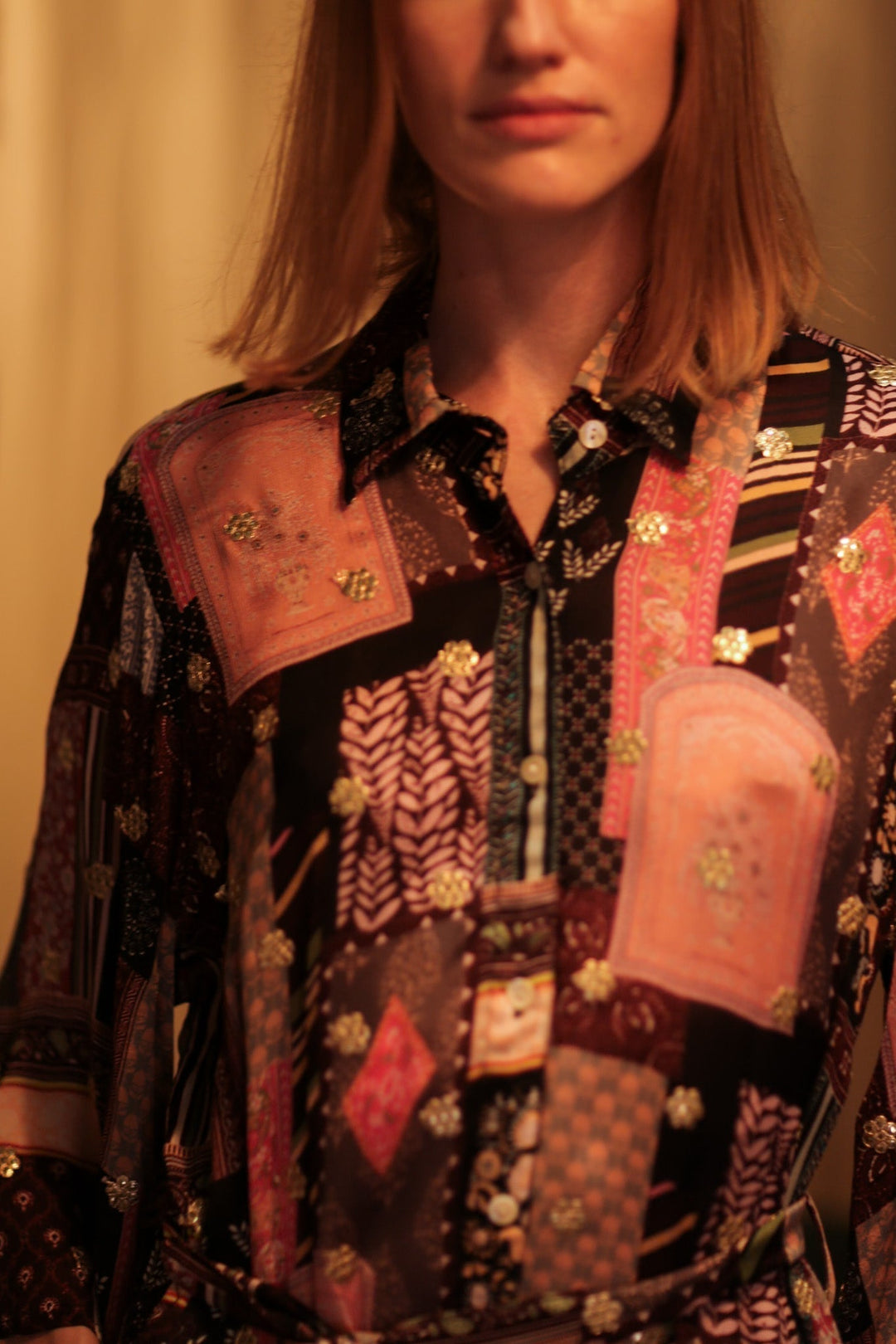shirt silk dresses new york Shirt Dress in Leopard Silk