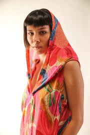 SILK HOODIE DRESS KLARA - sustainably made MOMO NEW YORK sustainable clothing, dress slow fashion