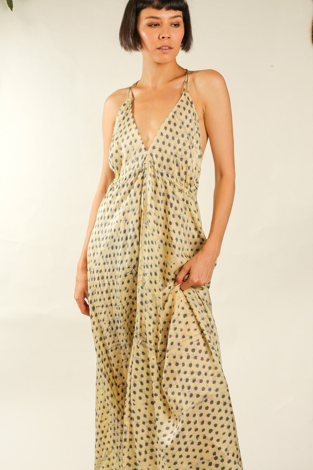chinese dress ladies SILK SUMMER DRESS HANNAH, hand made - MOMO NEW YORK