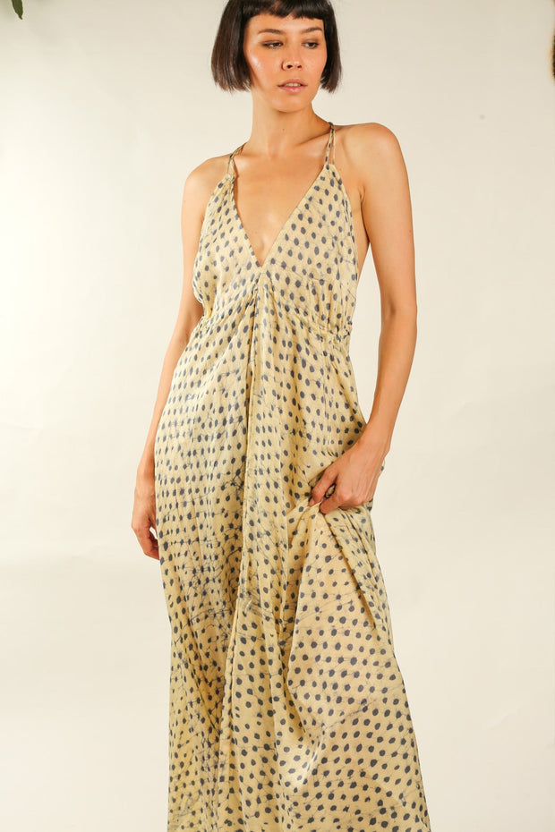 SILK SUMMER DRESS HANNAH - sustainably made MOMO NEW YORK sustainable clothing, dress slow fashion