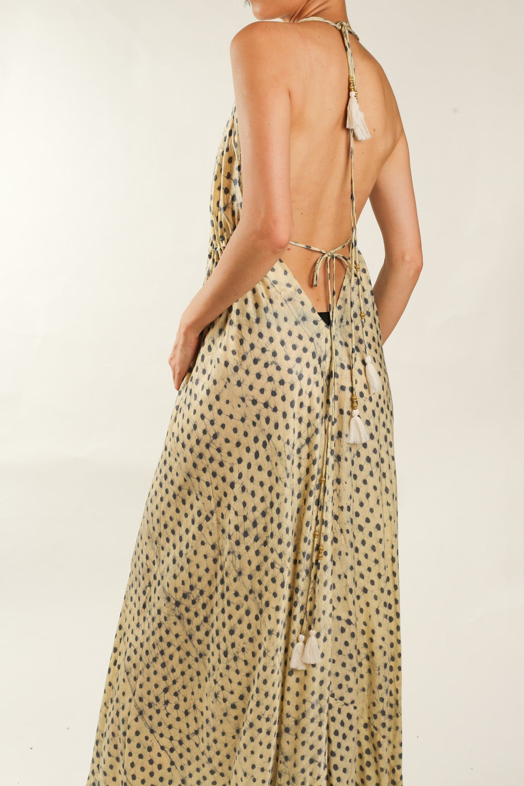 SILK SUMMER DRESS HANNAH, hand made - MOMO NEW YORK