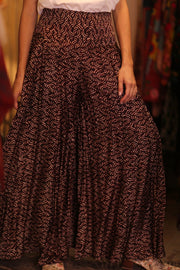 SILK WIDE LEG PANTS AMITY - sustainably made MOMO NEW YORK sustainable clothing, new slow fashion