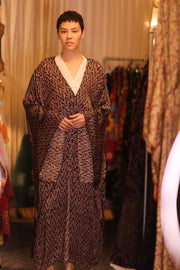 SILK WING KIMONO PINA MAZE - sustainably made MOMO NEW YORK sustainable clothing, handmade slow fashion