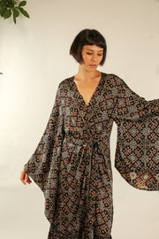 SILK XL KIMONO BINA - sustainably made MOMO NEW YORK sustainable clothing, Kimono slow fashion