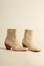SPLIT LEATHER FABRIC BOOTS OBINA - sustainably made MOMO NEW YORK sustainable clothing, boots slow fashion