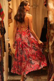 SUMMER STRAP DRESS HANNAH PINK DREAM EDIT - sustainably made MOMO NEW YORK sustainable clothing, Boho Chic Dress slow fashion