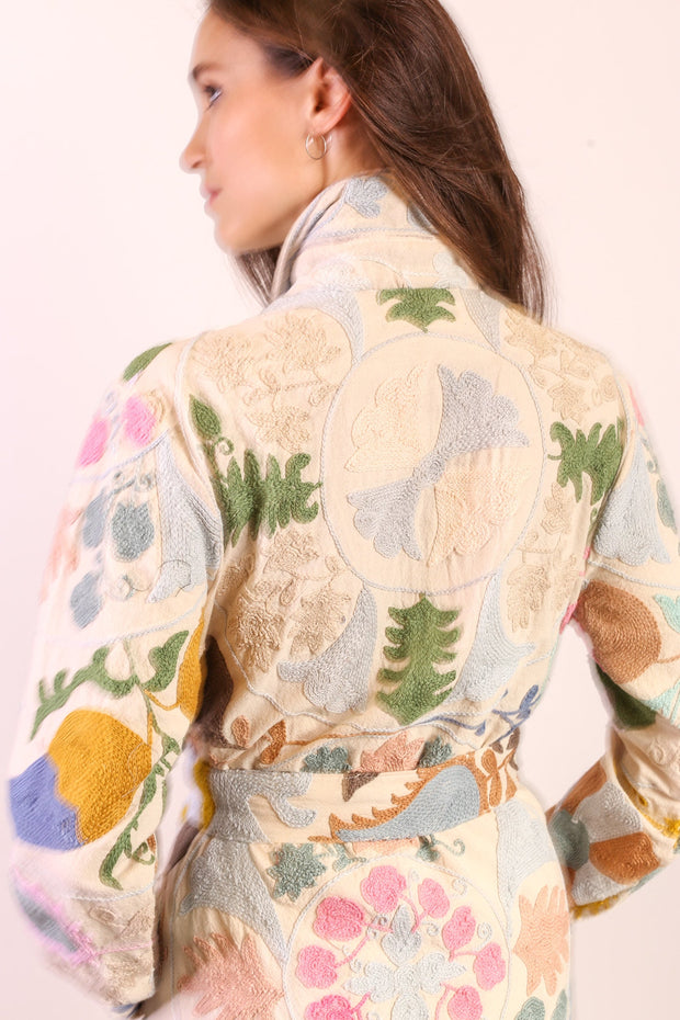 SUZANI COAT LEEF - sustainably made MOMO NEW YORK sustainable clothing, slow fashion