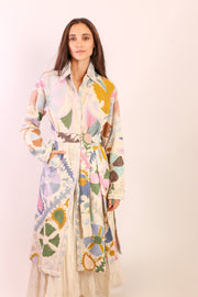 SUZANI COAT LEEF - sustainably made MOMO NEW YORK sustainable clothing, slow fashion