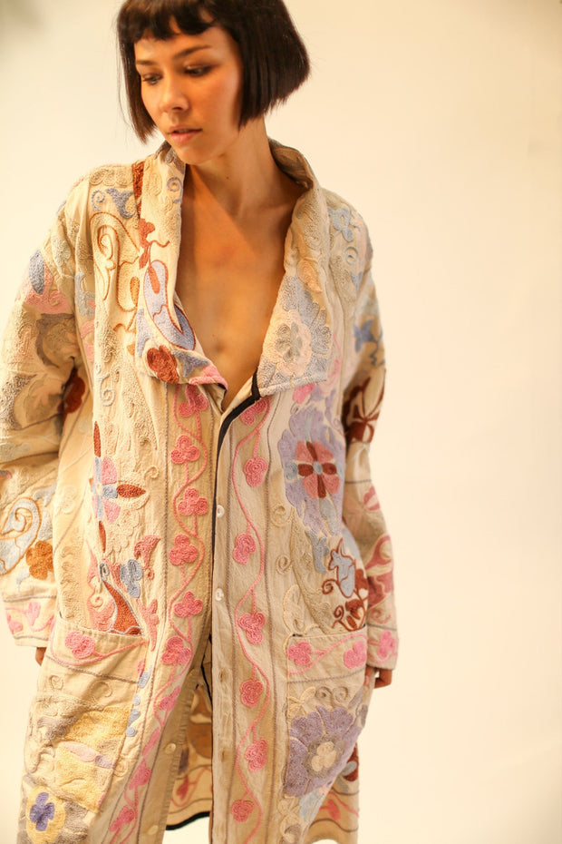 SUZANI COAT LEYNA - sustainably made MOMO NEW YORK sustainable clothing, Jacket slow fashion