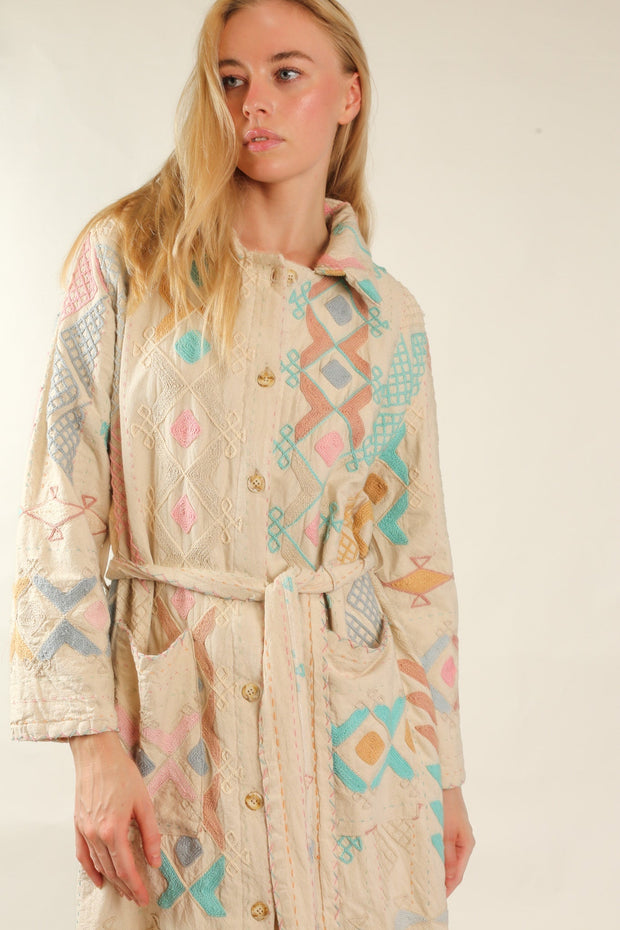 SUZANI COAT OMAIRA - sustainably made MOMO NEW YORK sustainable clothing, Coat slow fashion