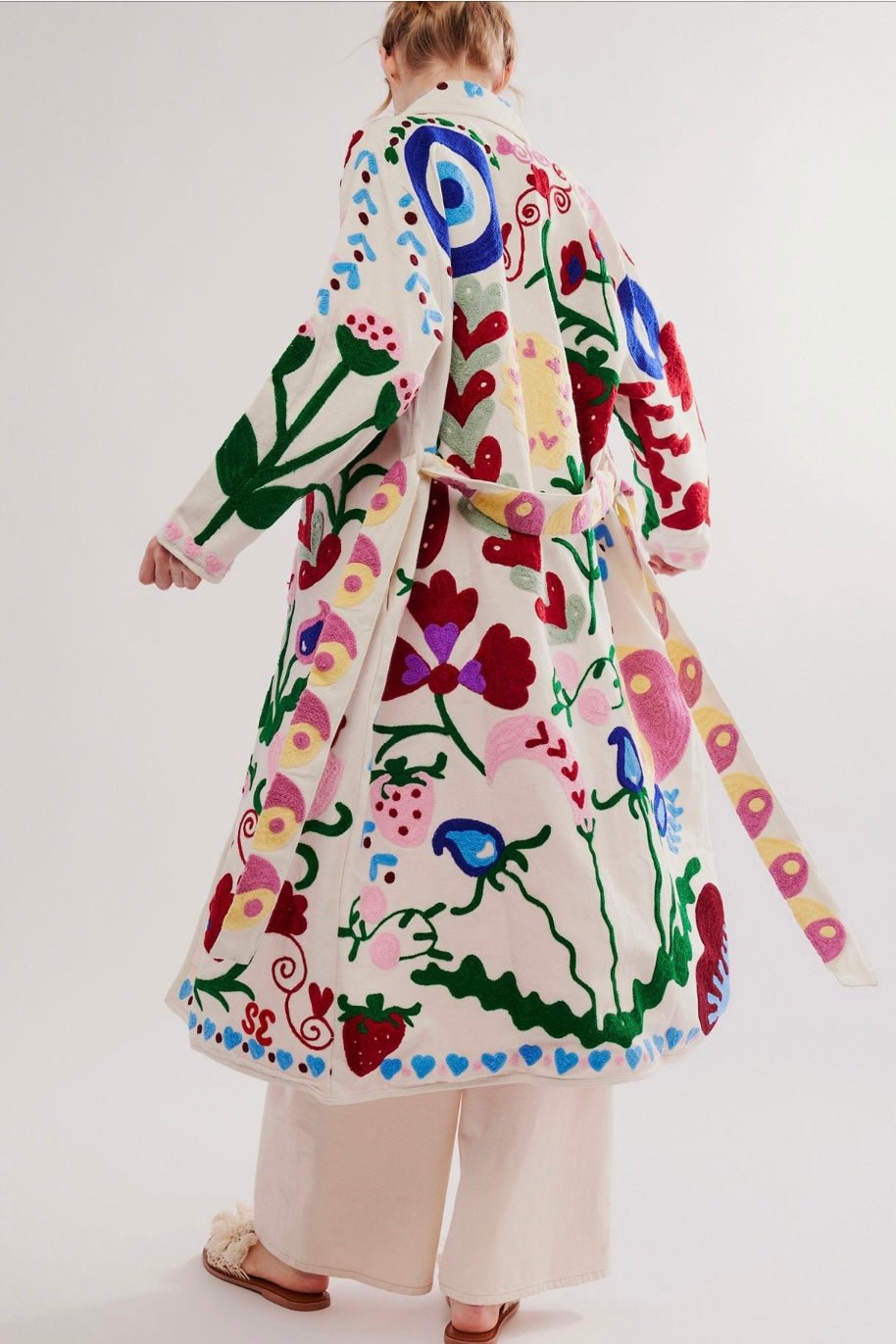 SUZANI COAT ROSE LIZAE, hand made - MOMO NEW YORK - sustainable f