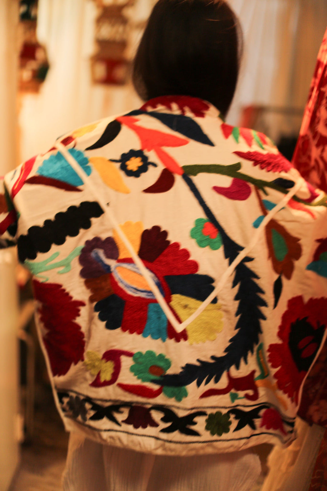 SUZANI JACKET BAKBOU, hand made - MOMO NEW YORK - sustainable fas