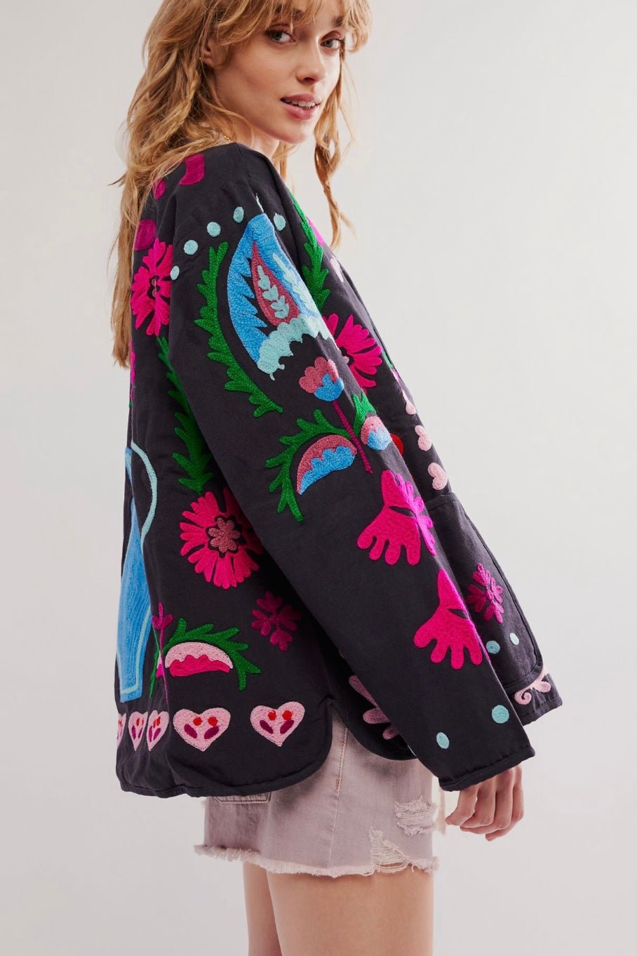 ジャケット・アウター zaki SUZANI JACKET JASMIN, hand made - MOMO NEW YORK - sustainable fas