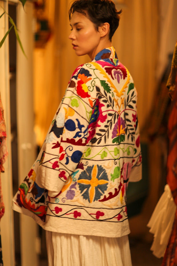 SUZANI KIMONO JACKET MONTY - sustainably made MOMO NEW YORK sustainable clothing, bestseller slow fashion
