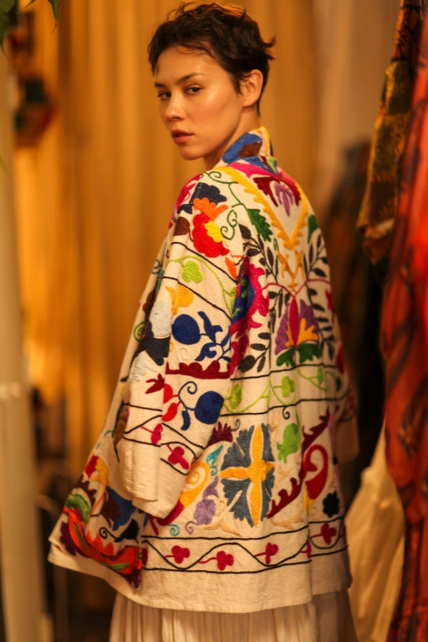 SUZANI KIMONO JACKET MONTY - sustainably made MOMO NEW YORK sustainable clothing, bestseller slow fashion