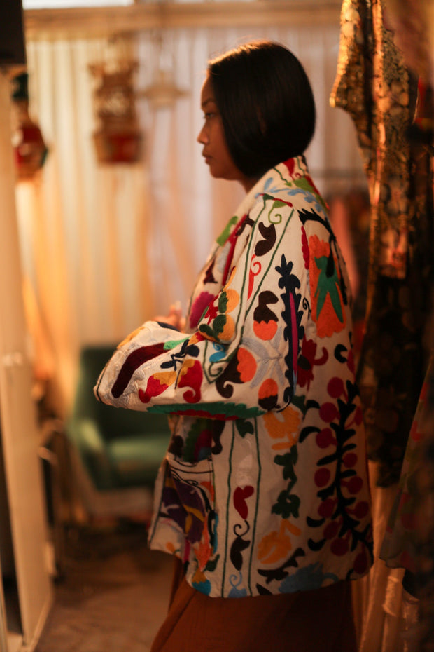 SUZANI KIMONO JACKET MONTY - sustainably made MOMO NEW YORK sustainable clothing, slow fashion