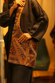 TAHNEE EMBROIDERED BAG - sustainably made MOMO NEW YORK sustainable clothing, bag slow fashion