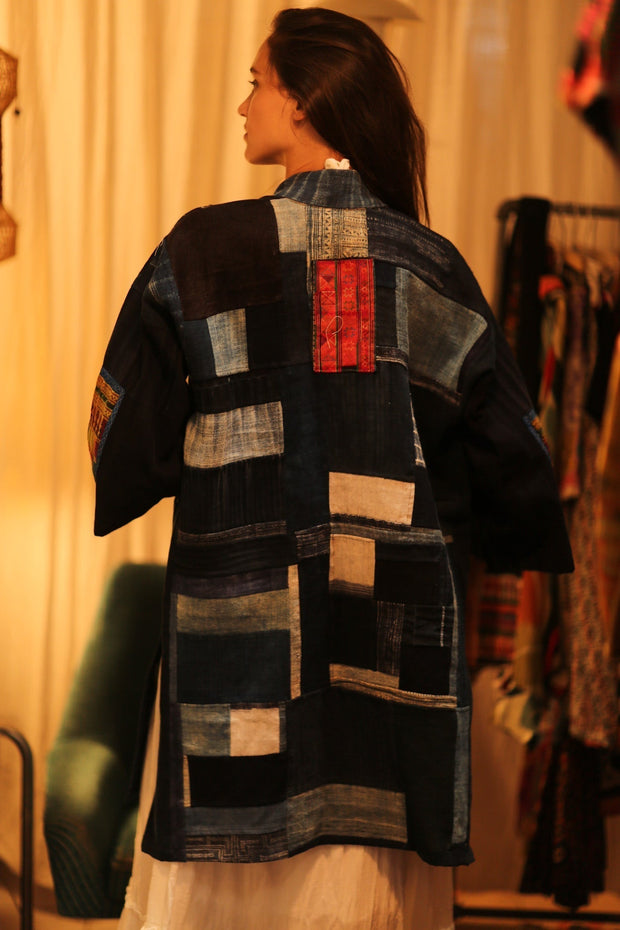 TRIBAL ARTISAN KIMONO ORILA - sustainably made MOMO NEW YORK sustainable clothing, coatandjacket slow fashion