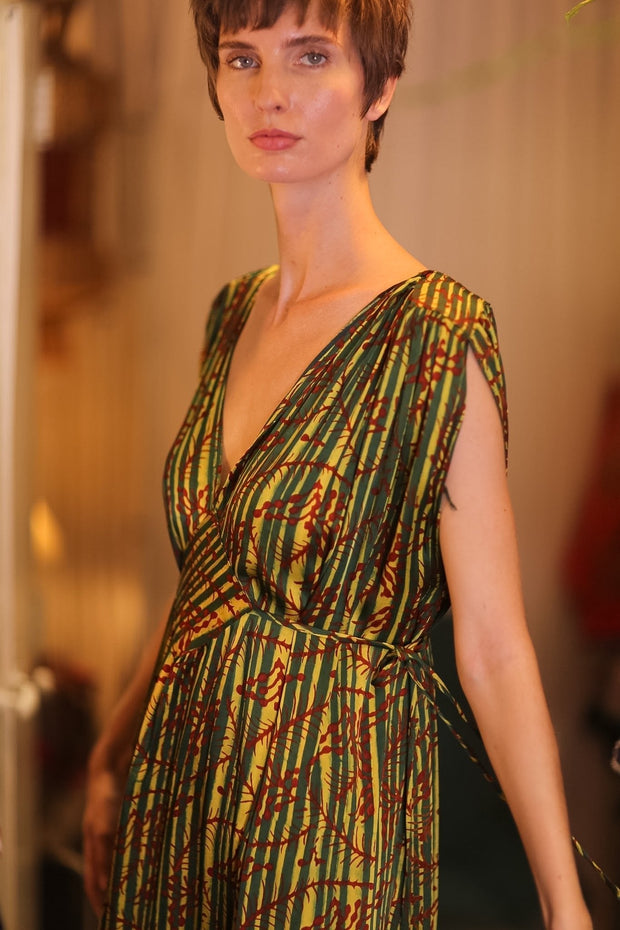 VICTORIA SILK DRESS BAMREST, hand made - MOMO NEW YORK
