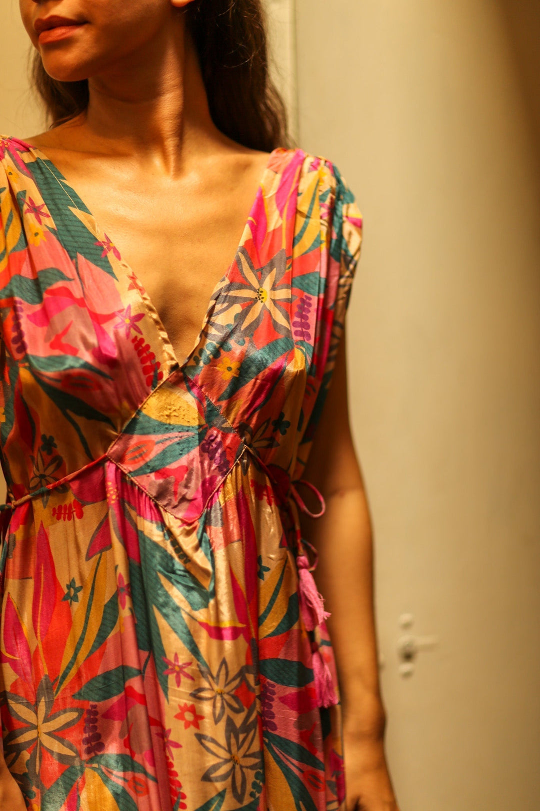 shirt dresses for ladies TEXTURED SATIN SHIRT DRESS XS / Petrol