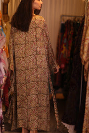 WING KIMONO PINA YELLOW CAMELLIA - sustainably made MOMO NEW YORK sustainable clothing, handmade slow fashion