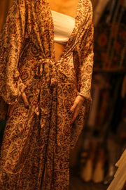 XXL WING SILK KIMONO PINA - sustainably made MOMO NEW YORK sustainable clothing, bestseller slow fashion