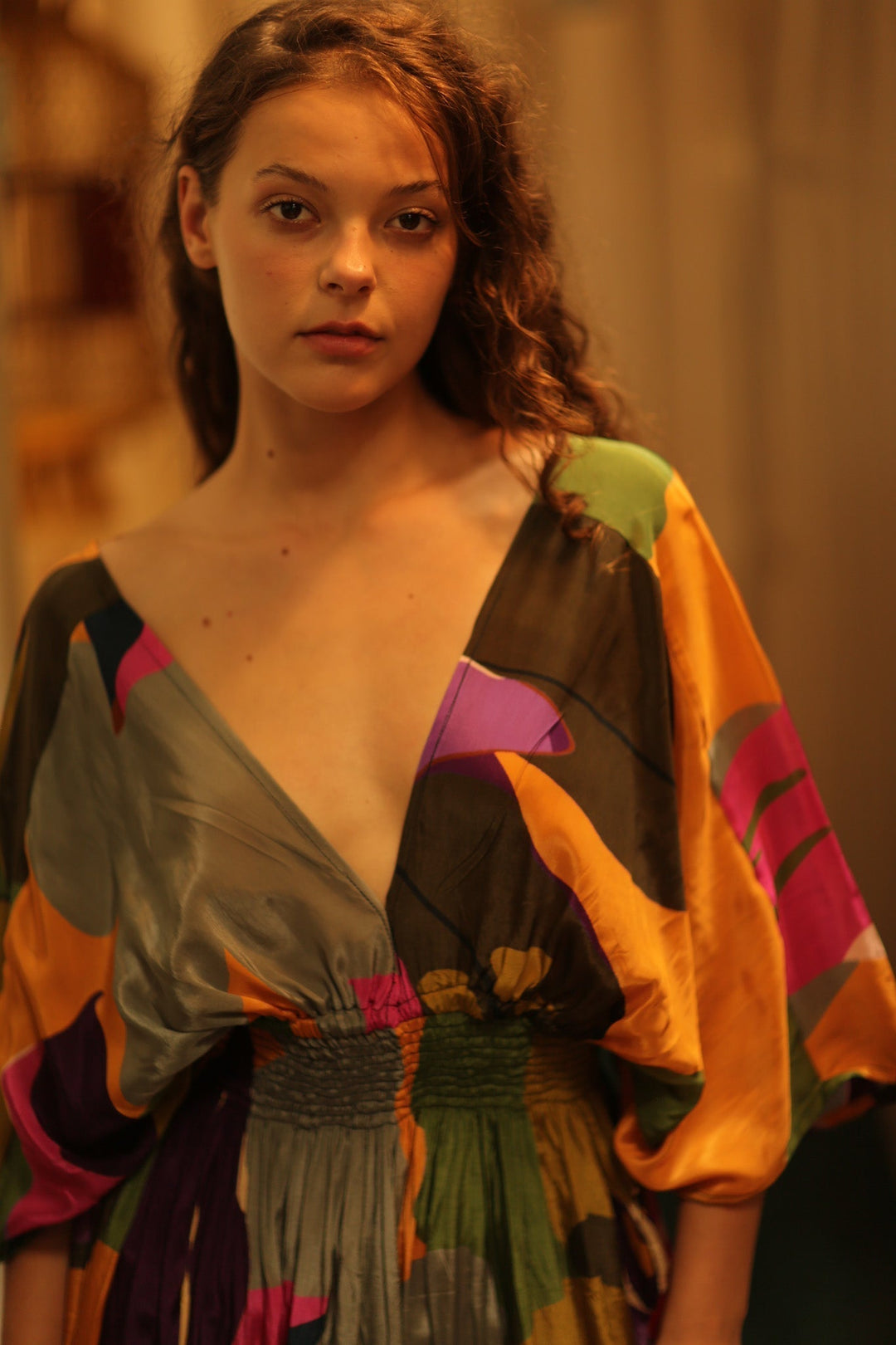 ZURI SILK DRESS CARNIVAL, hand made - MOMO NEW YORK - sustainable... ZURI SILK DRESS CARNIVAL, hand made - MOMO NEW YORK - sustainable...