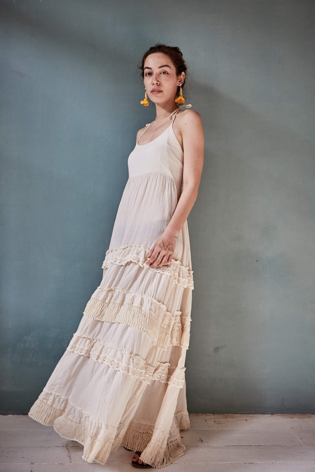 High Boho Beach Dress Tamara - sustainably made MOMO NEW YORK sustainable clothing, Boho Chic slow fashion