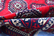 5.11 x 3.8 Ft, Collector piece Vintage Afghan Rug, Medium Sarooq Bukhara Rug, - sustainably made MOMO NEW YORK sustainable clothing, rug slow fashion