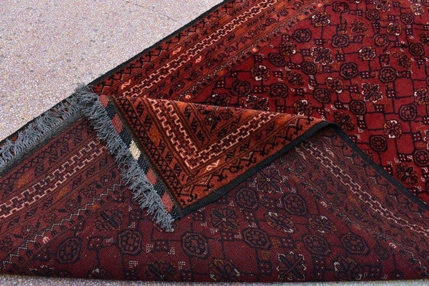 6.3 x 3.5 Ft, Vintage Afghan rug 6x4, Small area Turkoman Gargi Bashiri  rug, Afghan Tribal rug, Oriental rug,