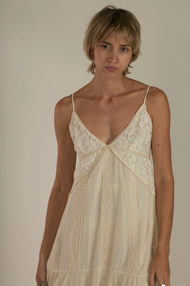 ASTREA IVORY DRESS - sustainably made MOMO NEW YORK sustainable clothing, dress slow fashion