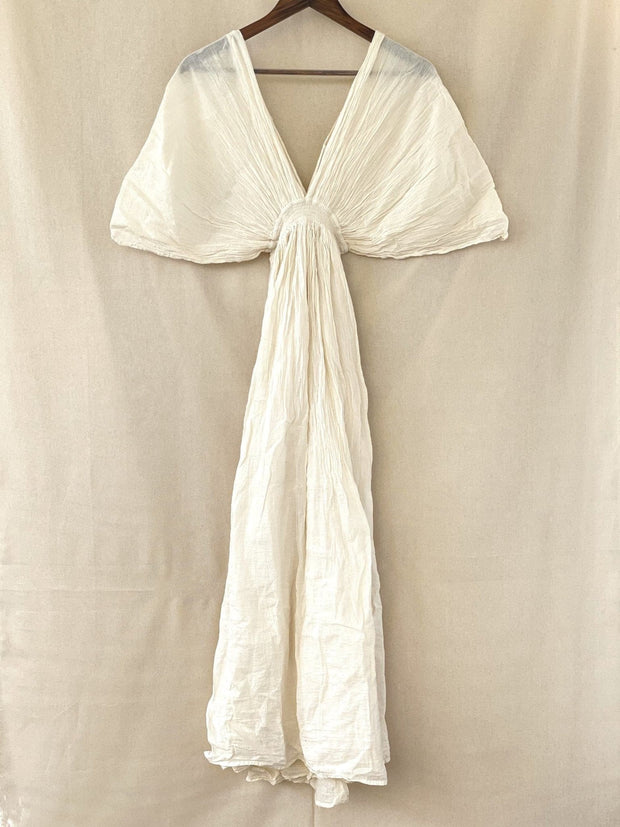 Beach House Cotton Maxi Dress - sustainably made MOMO NEW YORK sustainable clothing, saleojai slow fashion
