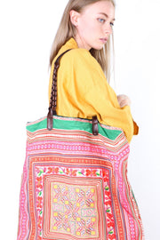 BILLIE JEAN TRIBAL TOTE BAG - sustainably made MOMO NEW YORK sustainable clothing, free people slow fashion