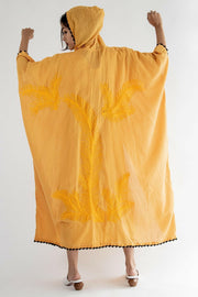 Bohemian Hoodie Embroidered Kaftan Wawee - sustainably made MOMO NEW YORK sustainable clothing, offer slow fashion