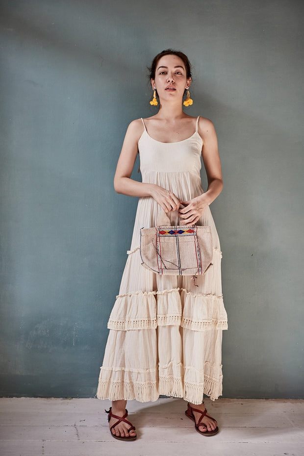 Bohemian Summer Love Dress Camille - sustainably made MOMO NEW YORK sustainable clothing, kaftan slow fashion