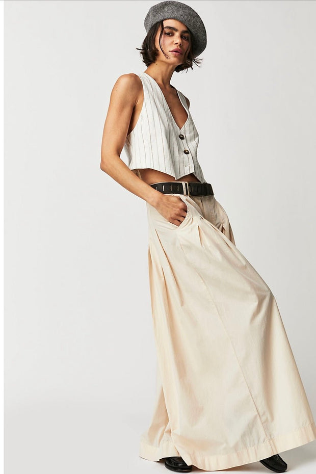 CASSIA PLEATED TROUSERS WIDE LEG PANTS - sustainably made MOMO NEW YORK sustainable clothing, pants slow fashion