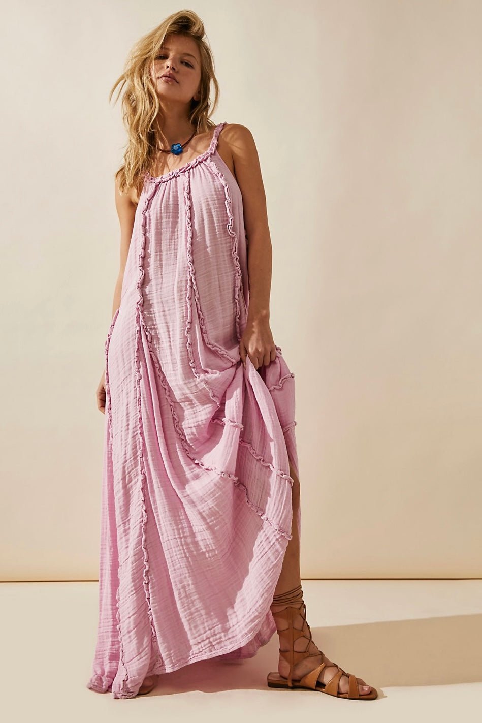 COTTON DRESS MARLEY, hand made - MOMO NEW YORK