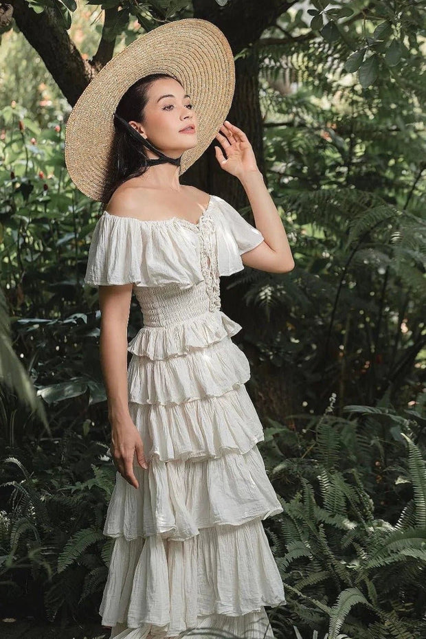 COTTON DRESS QUEST, hand made - MOMO NEW YORK